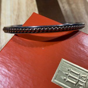 Twisted Bronze & Silver Bangle